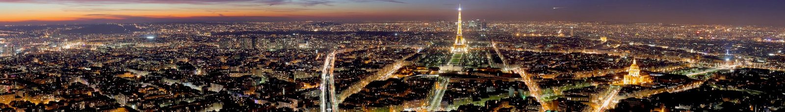 Paris la nuit, vue sur la tour Eiffel
